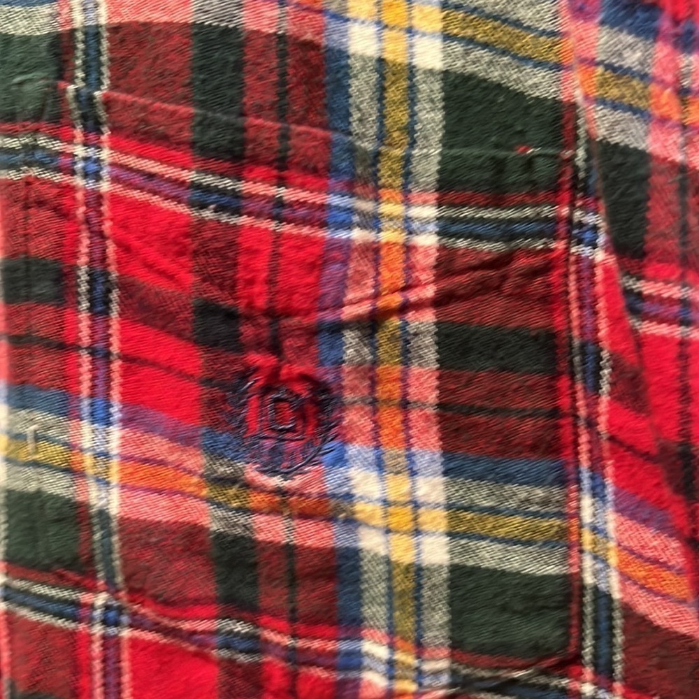 Chaps plaid flannel button down shirt size XXlarge. - Picture 2 of 7